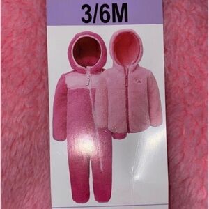 Girl’s (3/6M) Pink Snozu Snowsuit & Jacket NWT.